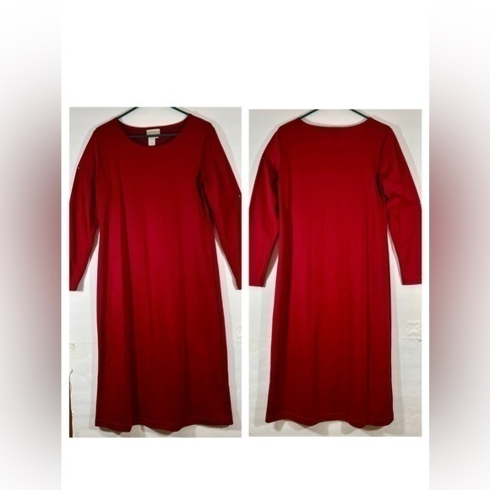 COLDWATER CREEK RED MAXI DRESS SIZE M